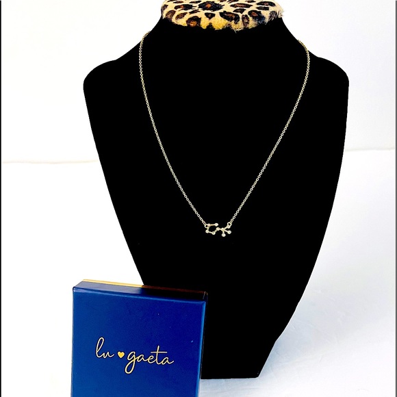 NWT Sagittarius Zodiak Gold Pendant Necklace - Picture 2 of 3